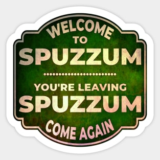 Welcome to SPUZZUM B.C. Sticker